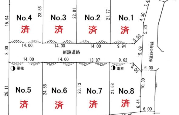 栃木 不動産 小山市大字出井≪全区画完売御礼！≫